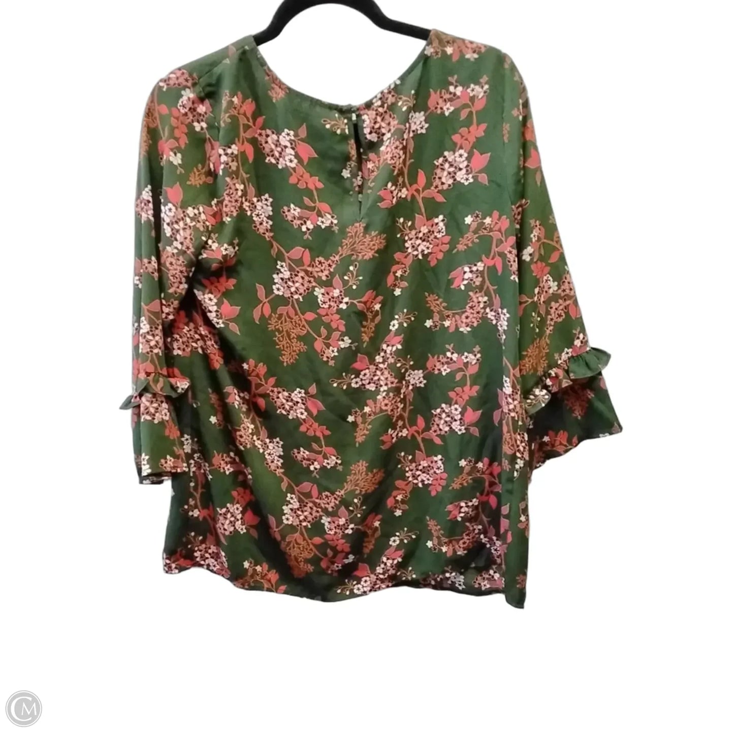 Blouse Long Sleeve By Motherhood In Floral Print, Size: S
