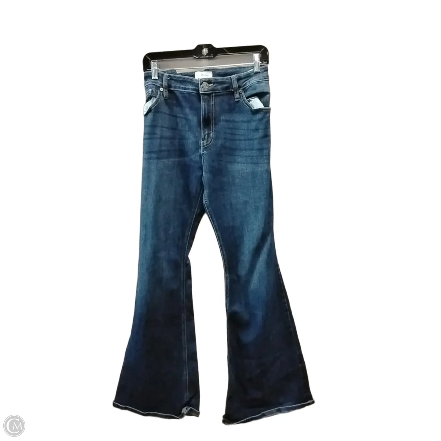 Jeans Flared By Kancan In Blue Denim, Size: 12