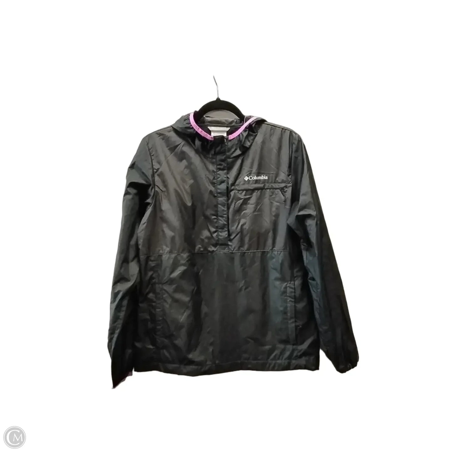 Jacket Windbreaker By Columbia In Grey, Size: M