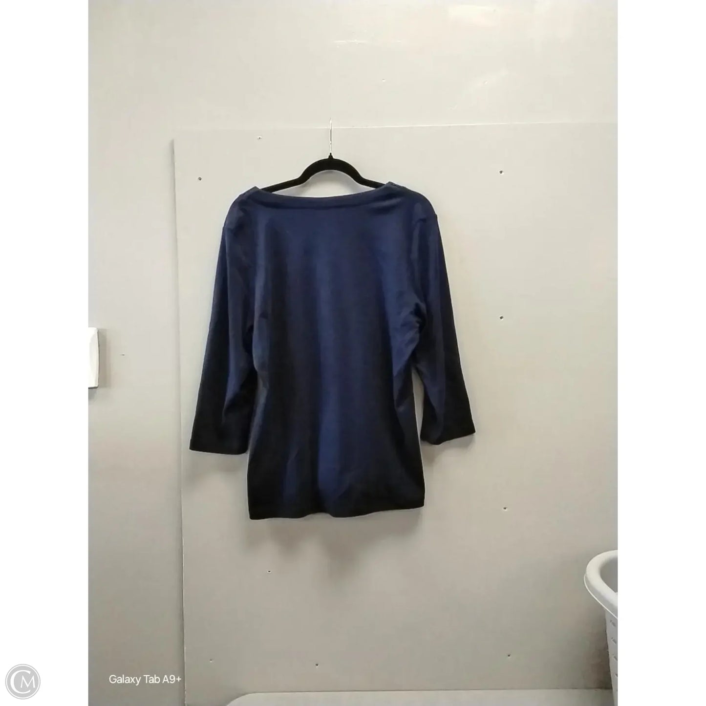 Top 3/4 Sleeve By Talbots In Blue, Size: L