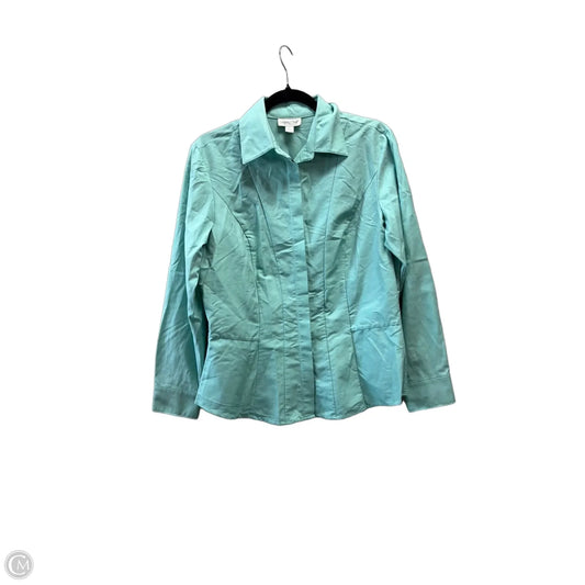 Top Long Sleeve By Coldwater Creek In Teal, Size: S
