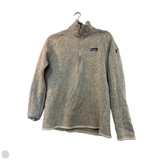 Athletic Sweatshirt Collar By Patagonia In Grey, Size: L