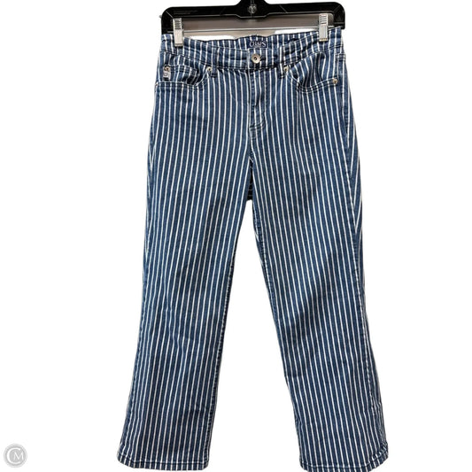 Jeans Skinny By Chaps In Striped Pattern, Size: 8