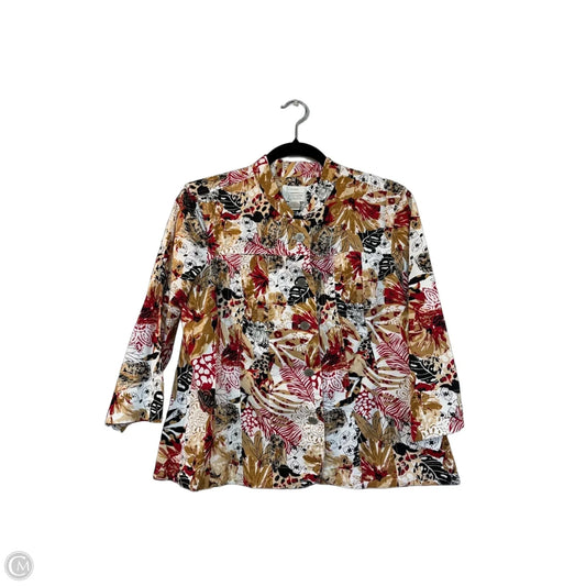 Jacket Other By Christopher And Banks In Floral Print, Size: L