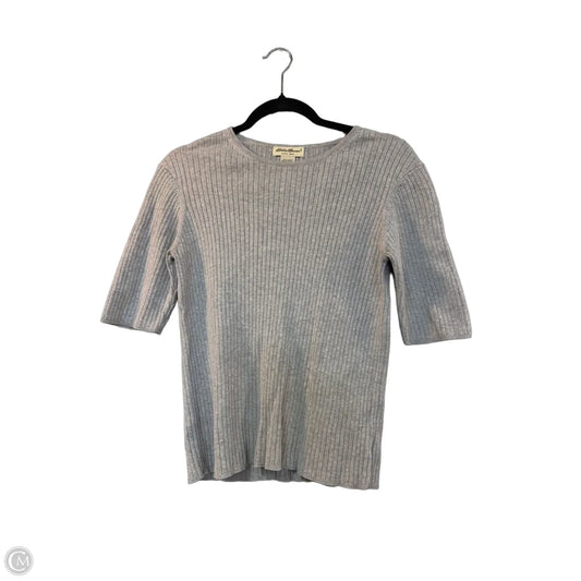 Top 3/4 Sleeve By Eddie Bauer In Grey, Size: M