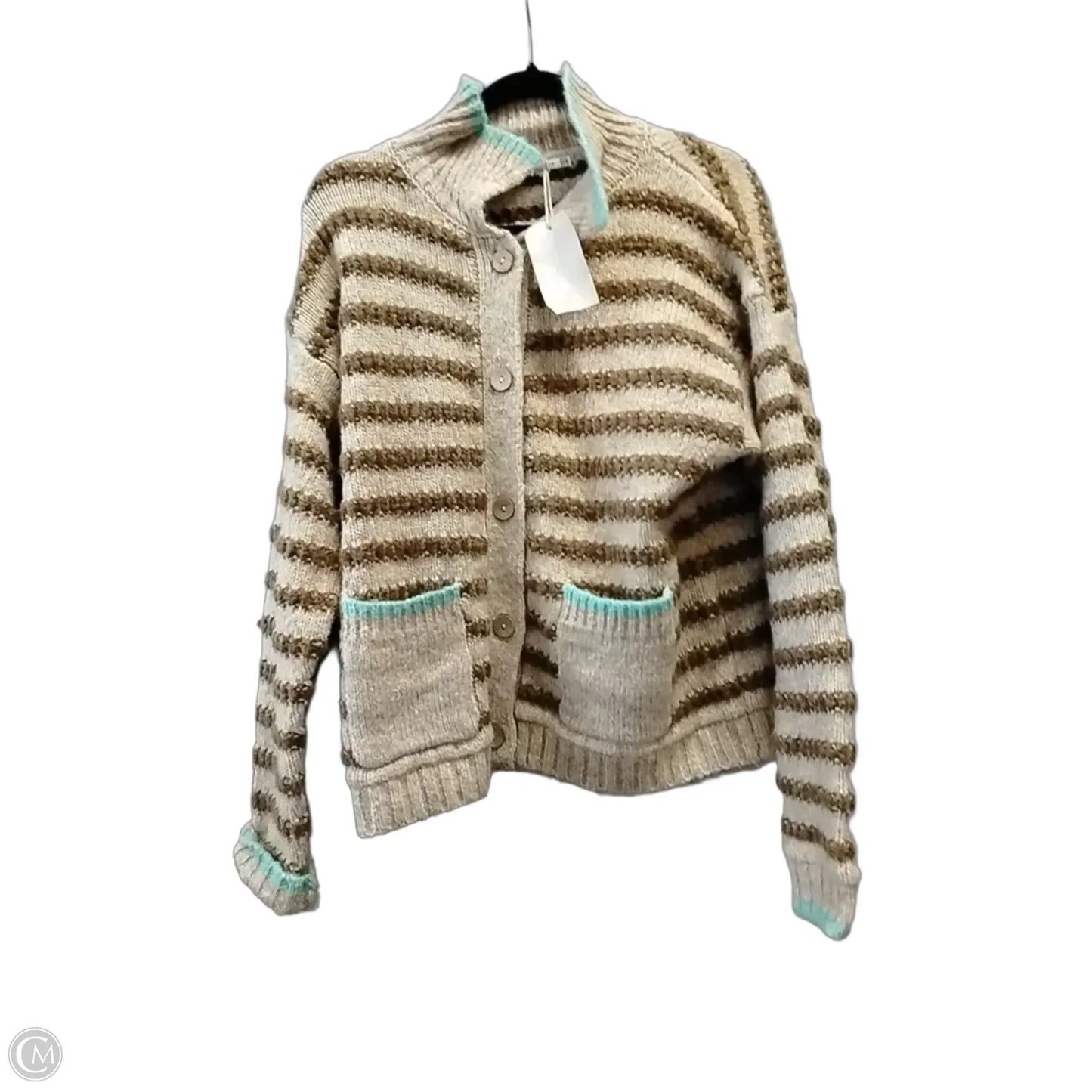 Cardigan By Staccato In Striped Pattern, Size: M