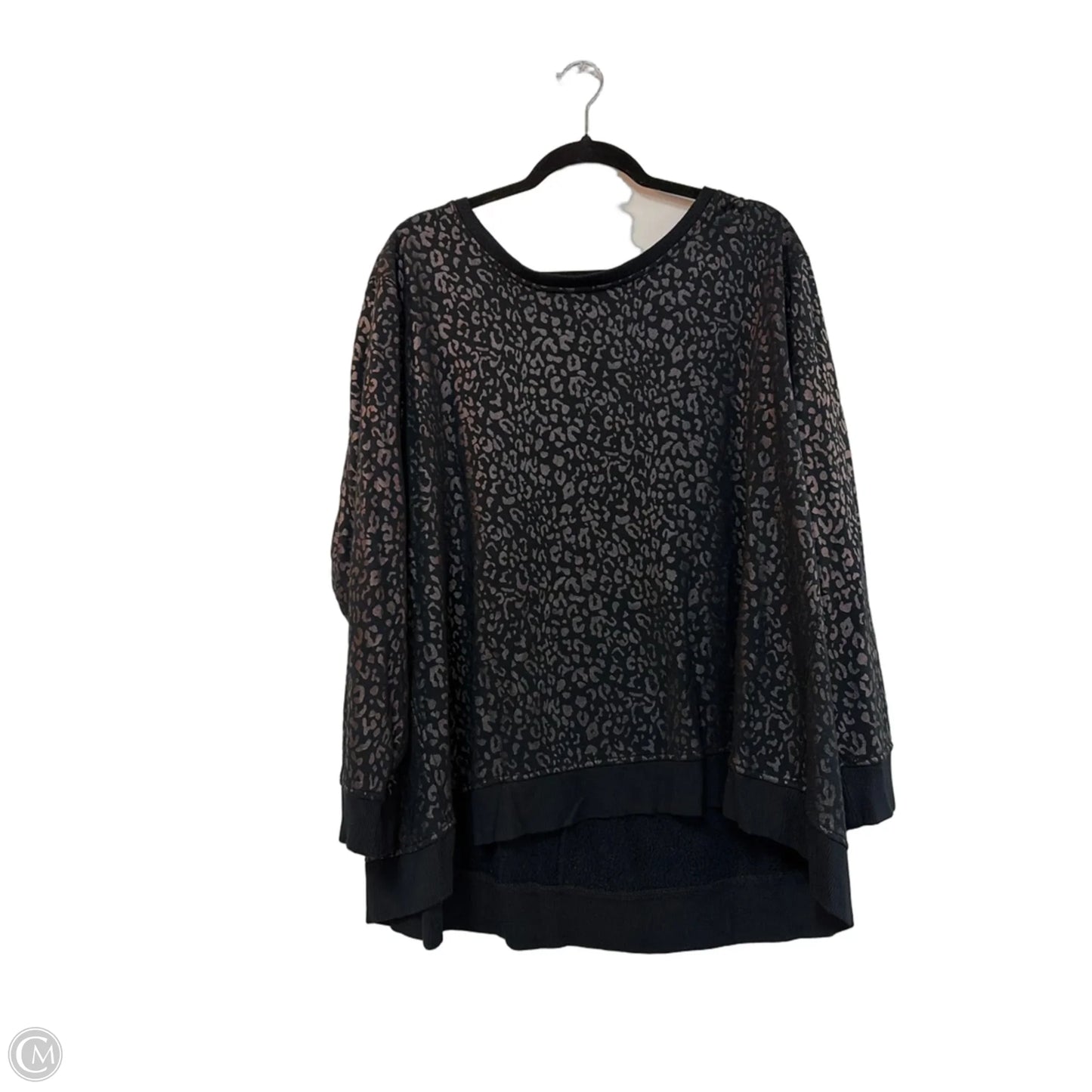 Sweatshirt Crewneck By Jane And Delancey In Animal Print, Size: 2x