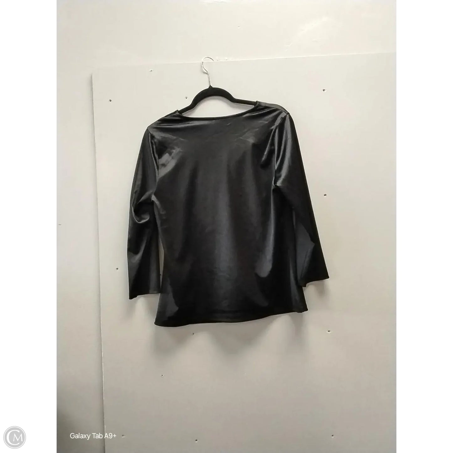 Blouse Long Sleeve By Bobeau In Black, Size: L