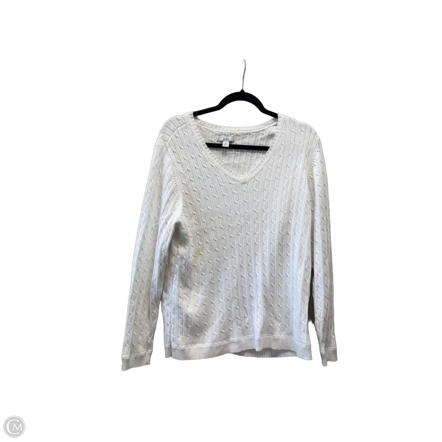 Sweater By Croft And Barrow In White, Size: Xl