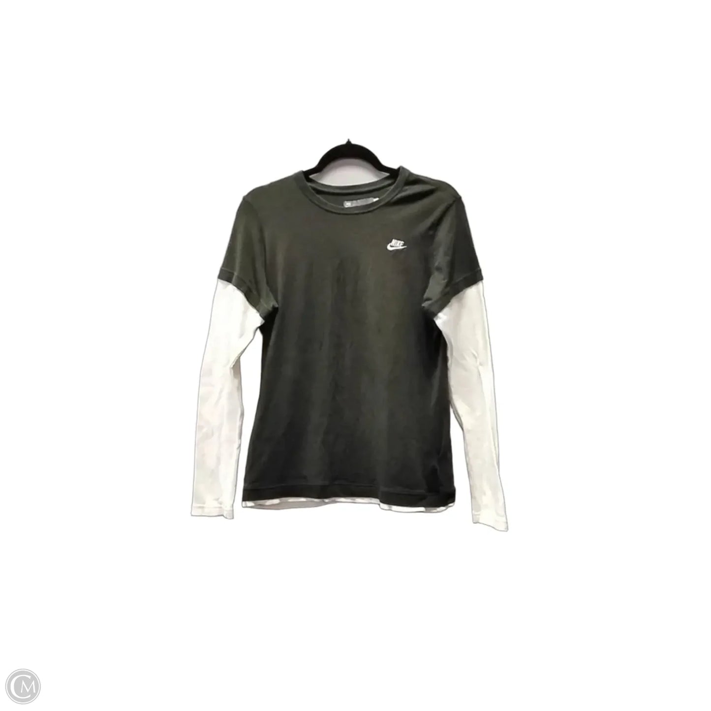 Top Long Sleeve By Nike In Green, Size: L