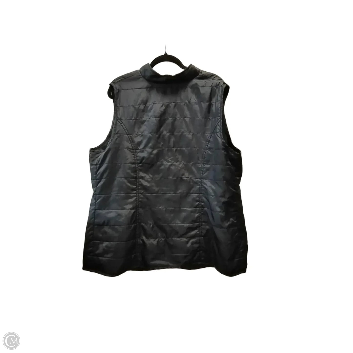 Vest Puffer & Quilted By Avenue In Black, Size: 2x