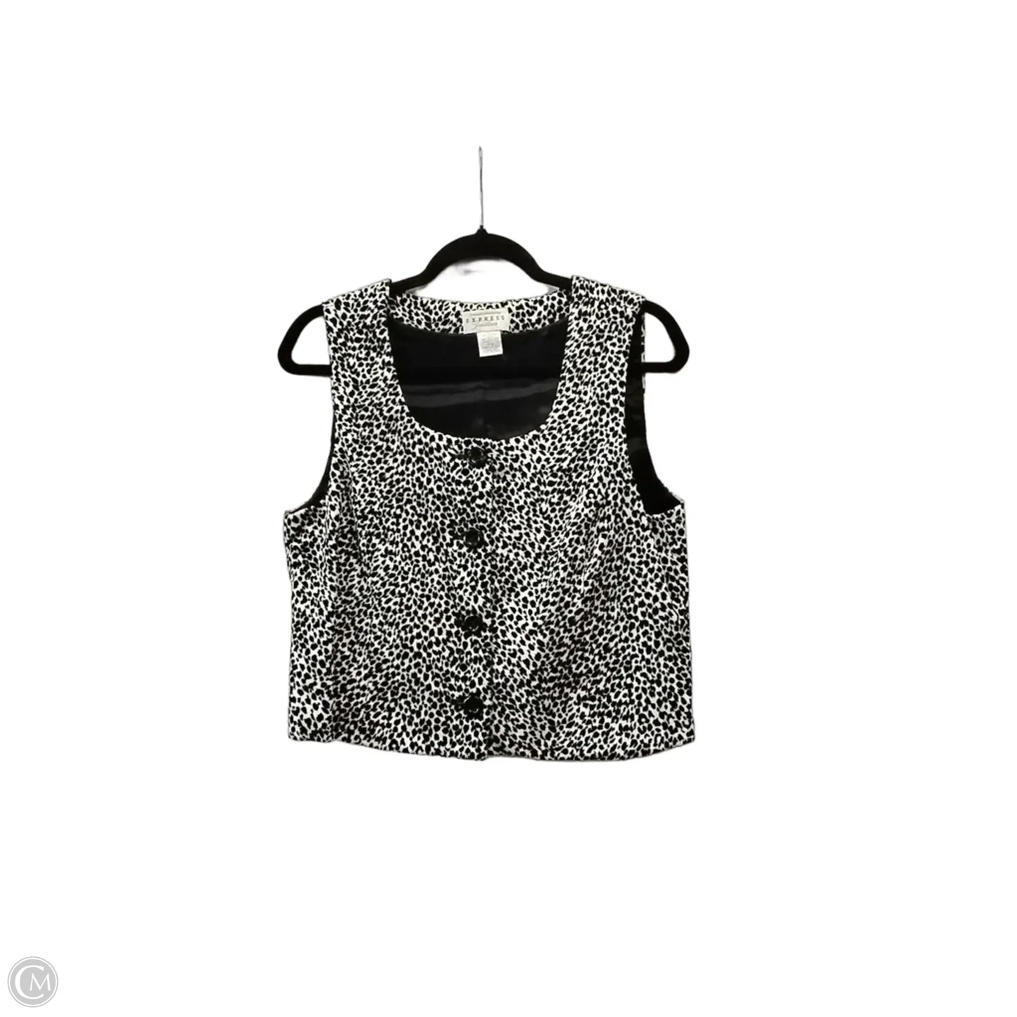 Vest Other By Express In Animal Print, Size: L