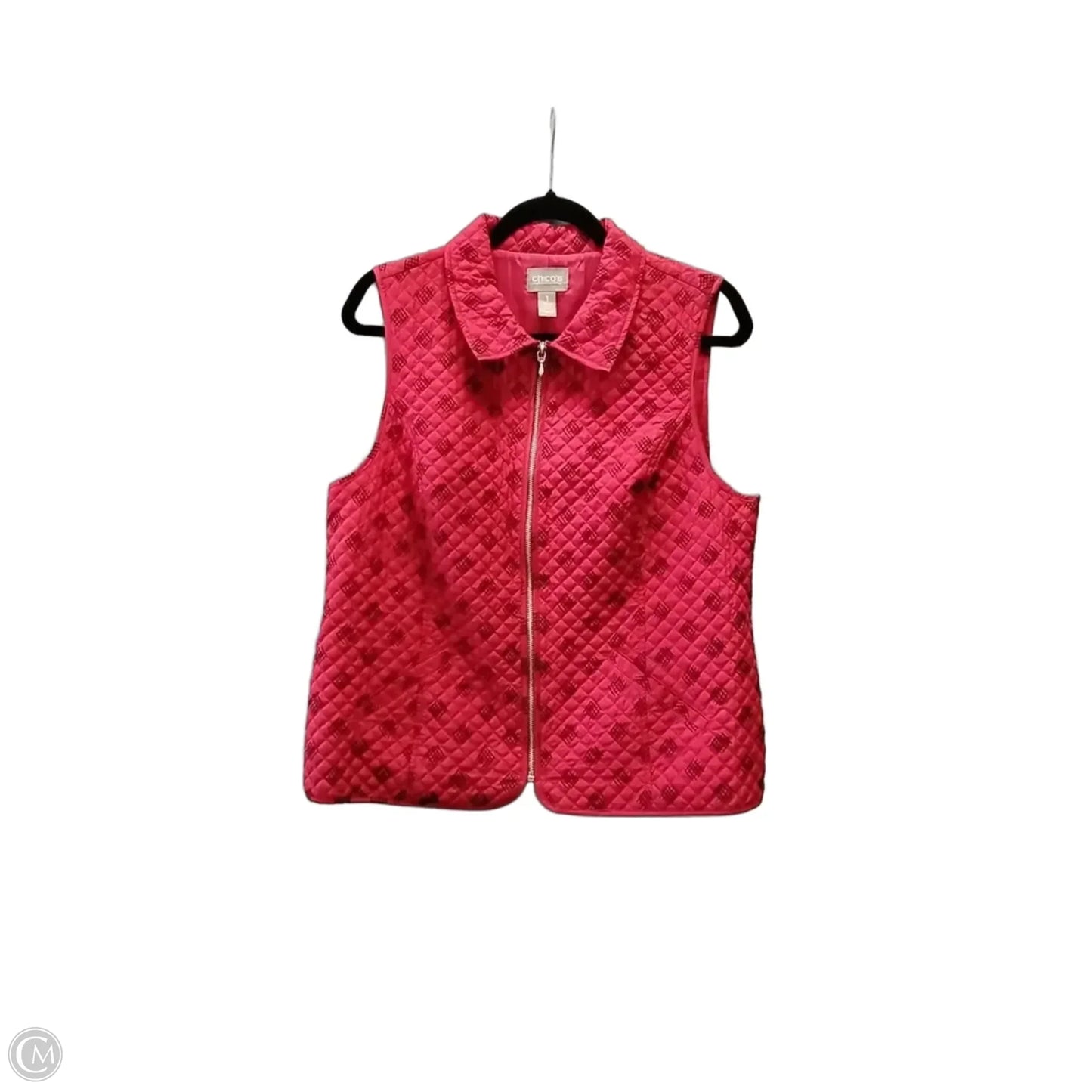 Vest Puffer & Quilted By Chicos In Red, Size: M