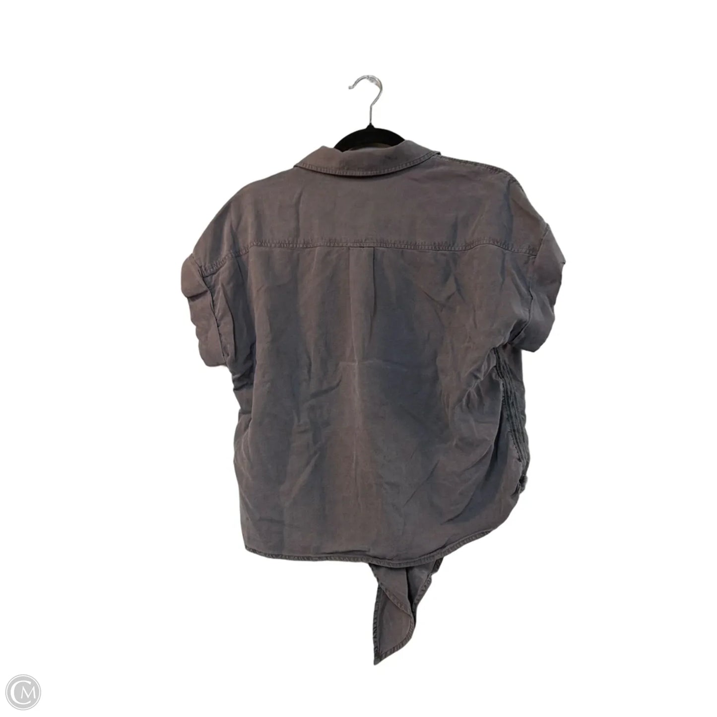 Top Short Sleeve By Cloth & Stone In Grey, Size: S
