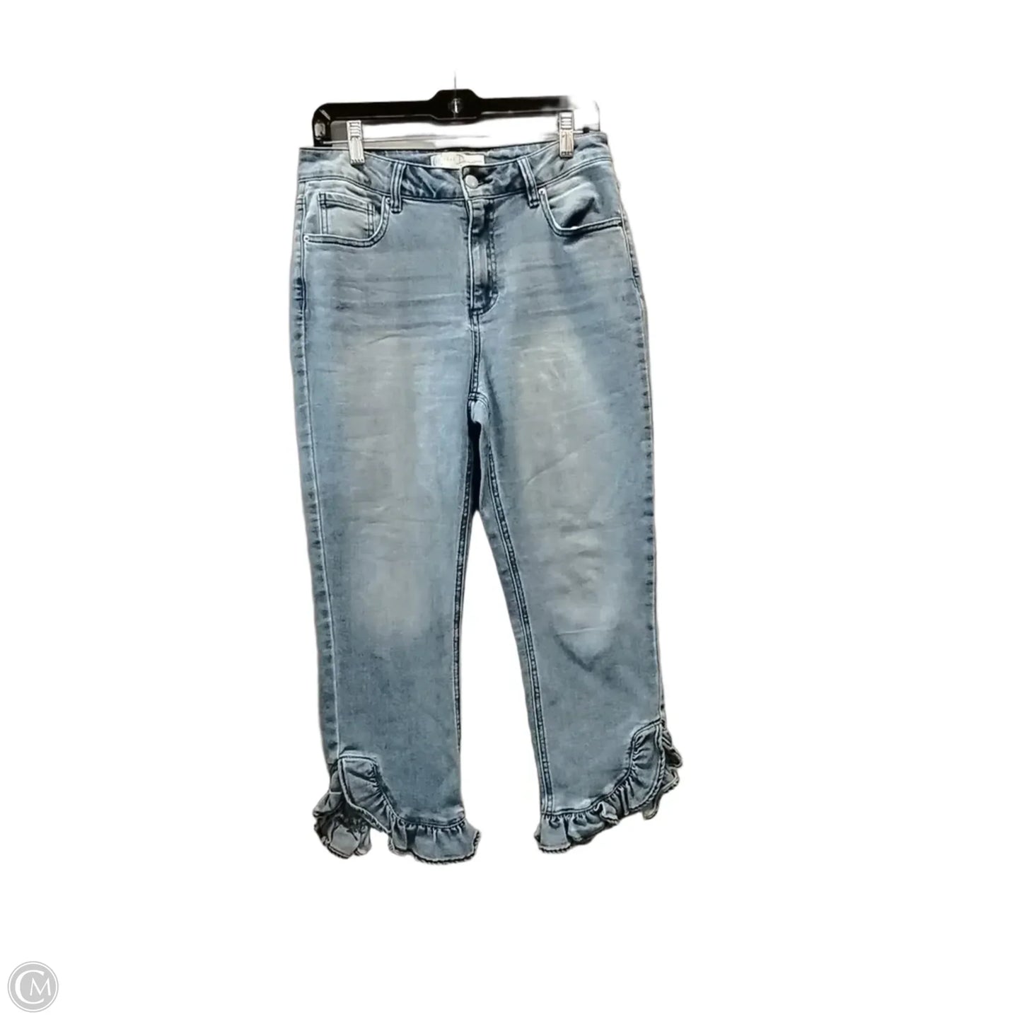 Jeans Cropped By Cato In Blue Denim, Size: 10