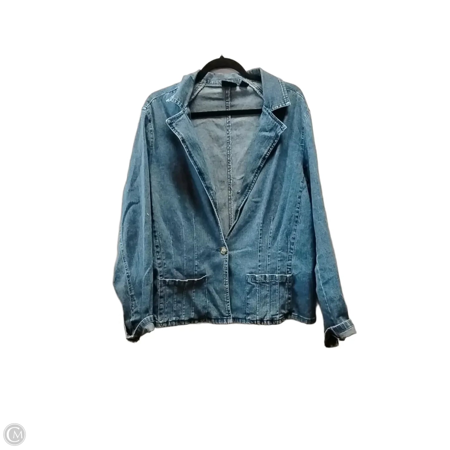 Jacket Denim By Alc In Blue Denim, Size: 1x