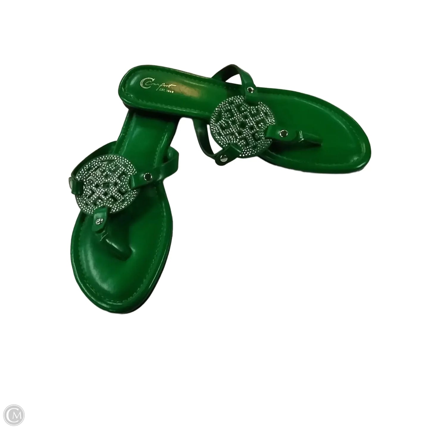 Sandals Flip Flops By Cato In Green, Size: 11