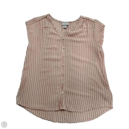 Top Short Sleeve By Liz Claiborne In Striped Pattern, Size: Sp