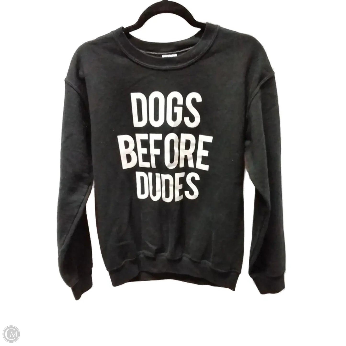 Sweatshirt Crewneck By Gildan In Black, Size: S