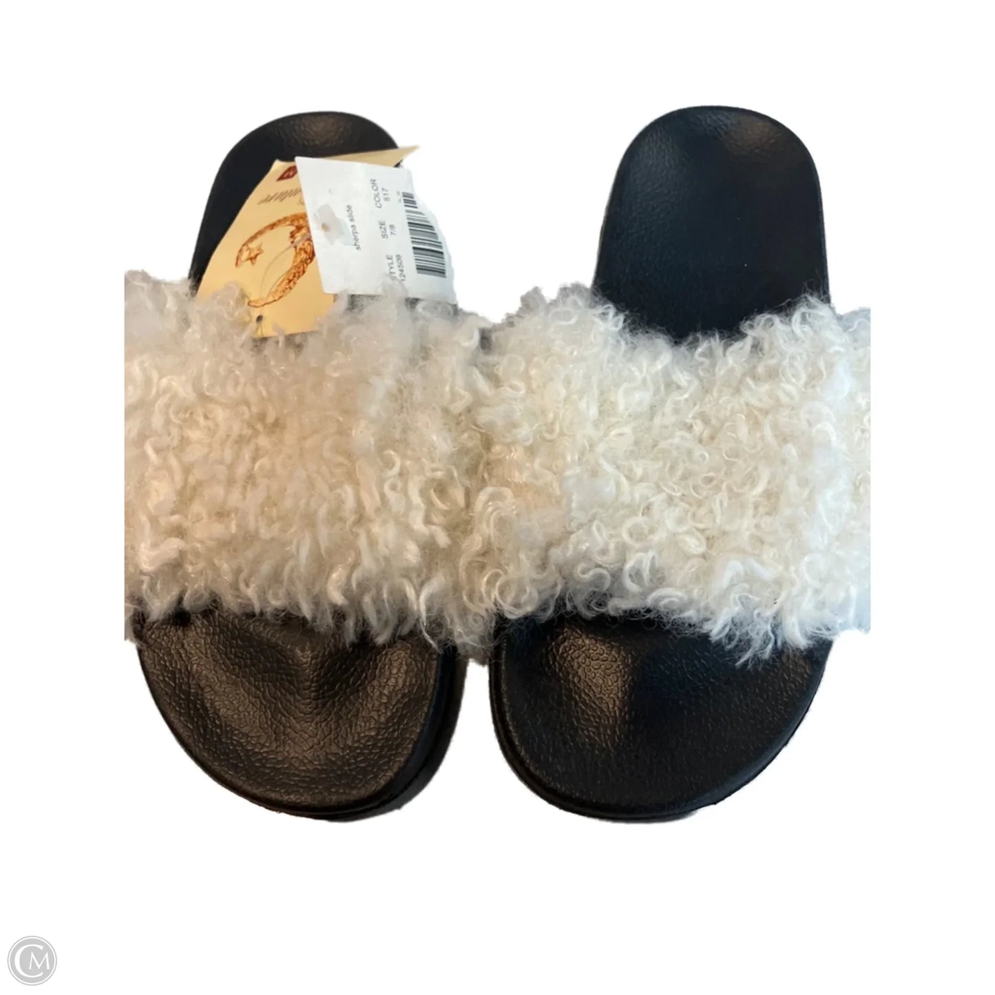 Sandals Flats By Clothes Mentor In White, Size: 7