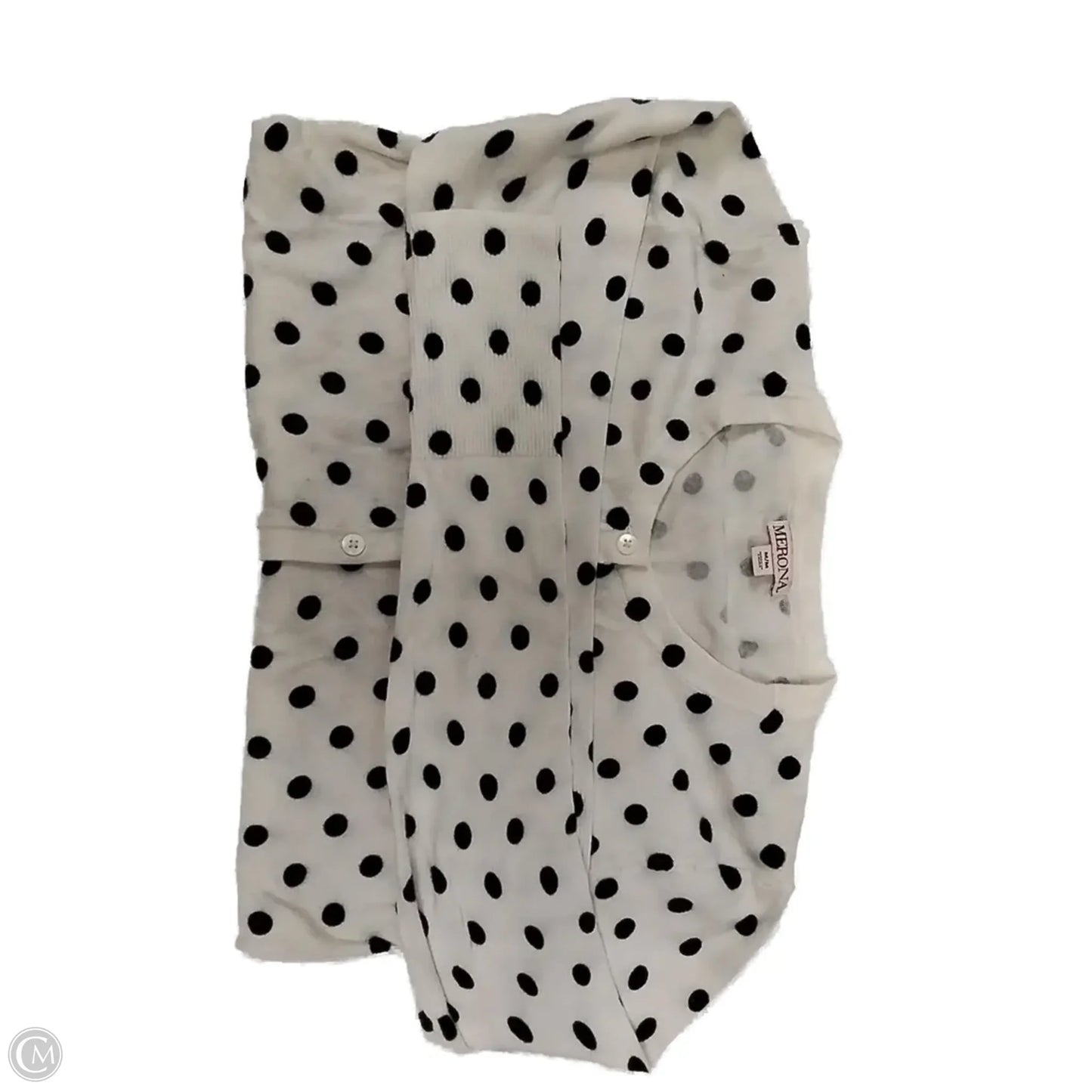 Cardigan By Merona In Polkadot Pattern, Size: M