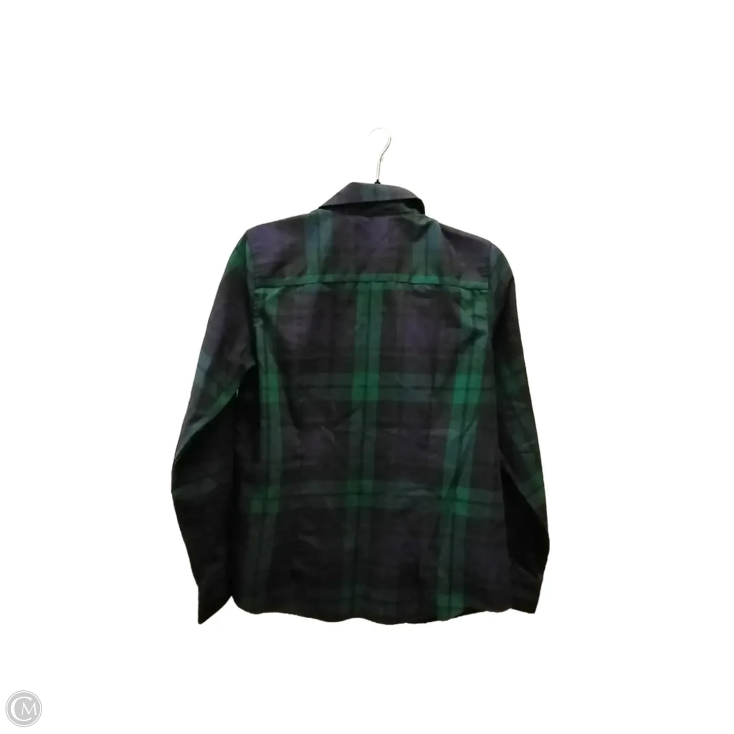 Top Long Sleeve By Orvis In Plaid Pattern, Size: 8