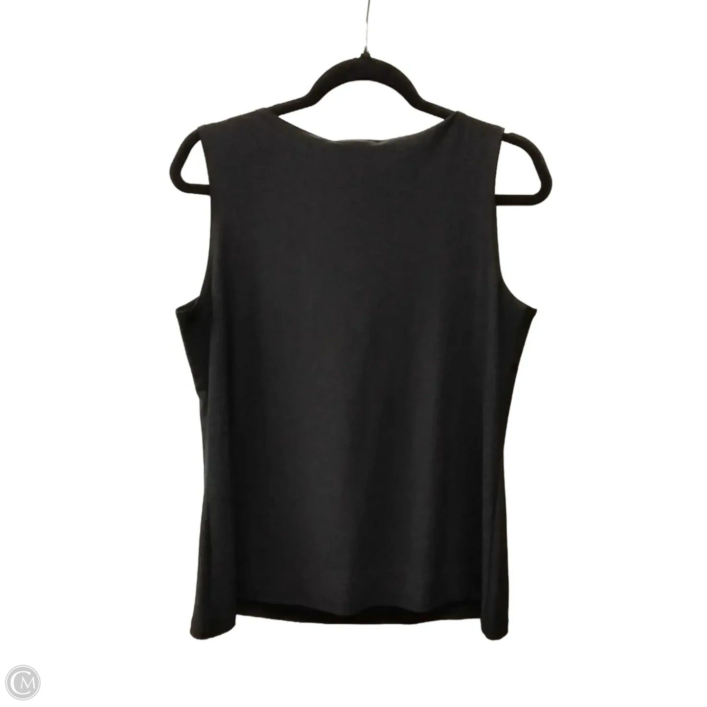 Top Sleeveless By Dressbarn In Black, Size: L