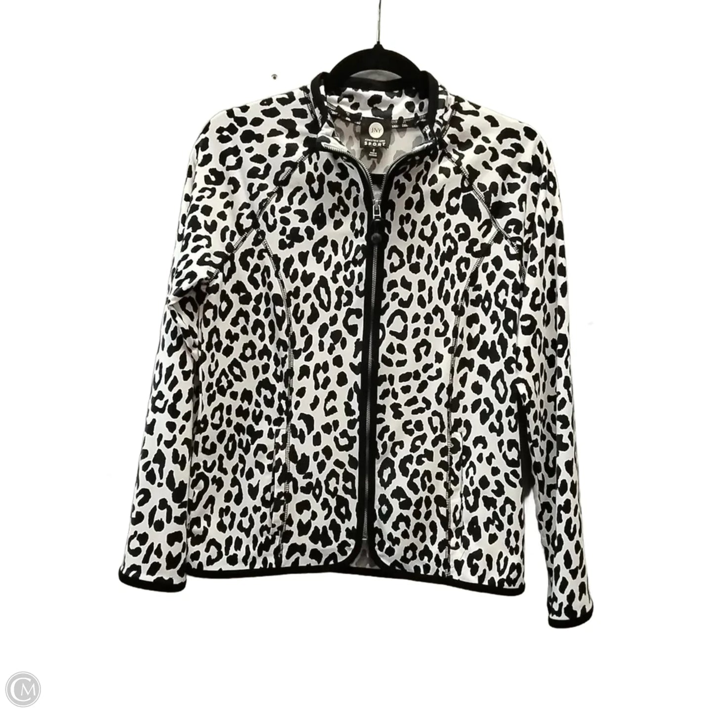 Athletic Jacket By Jones New York In Animal Print, Size: S