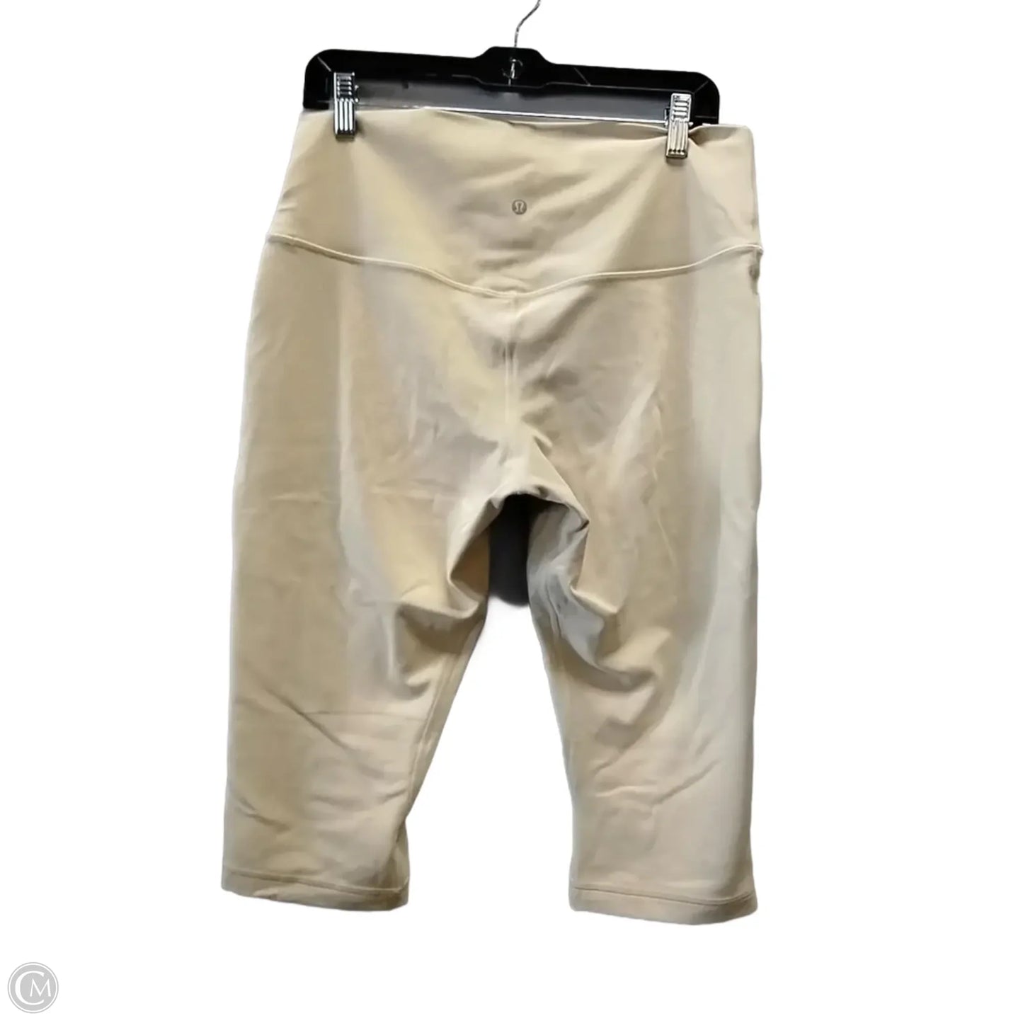 Athletic Capris By Lululemon In Yellow, Size: 14