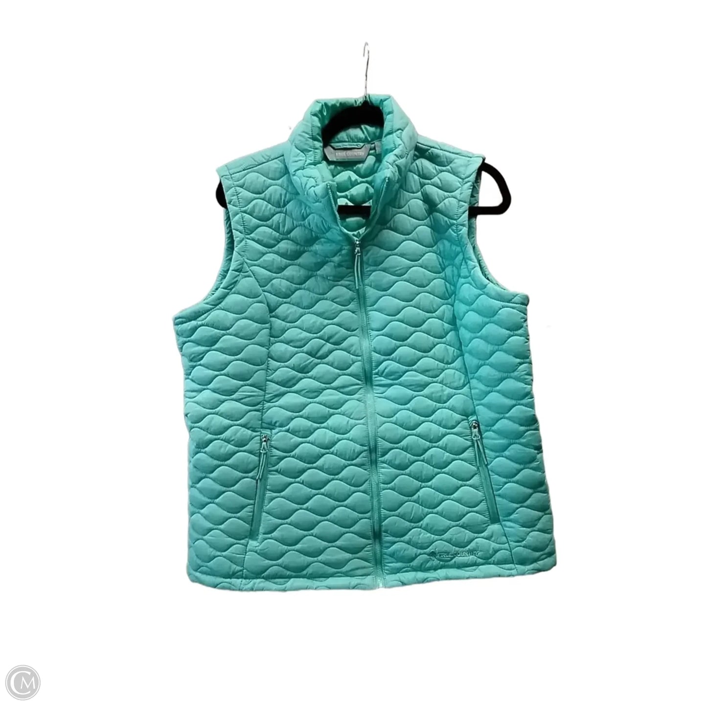 Vest Puffer & Quilted By Free Country In Blue, Size: Xl
