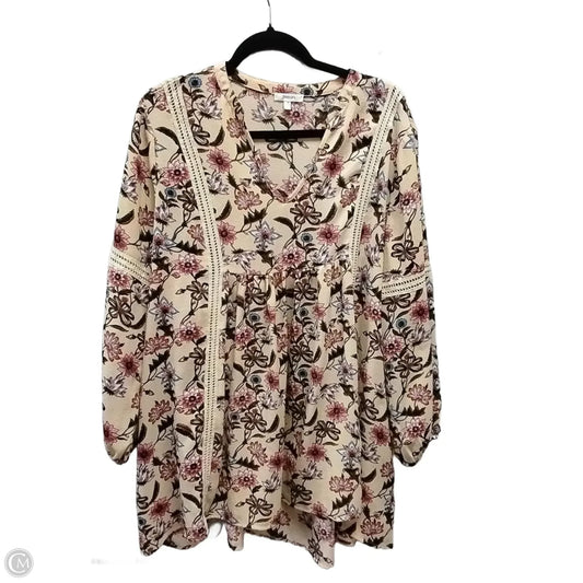 Blouse Long Sleeve By Jodifl In Yellow, Size: M