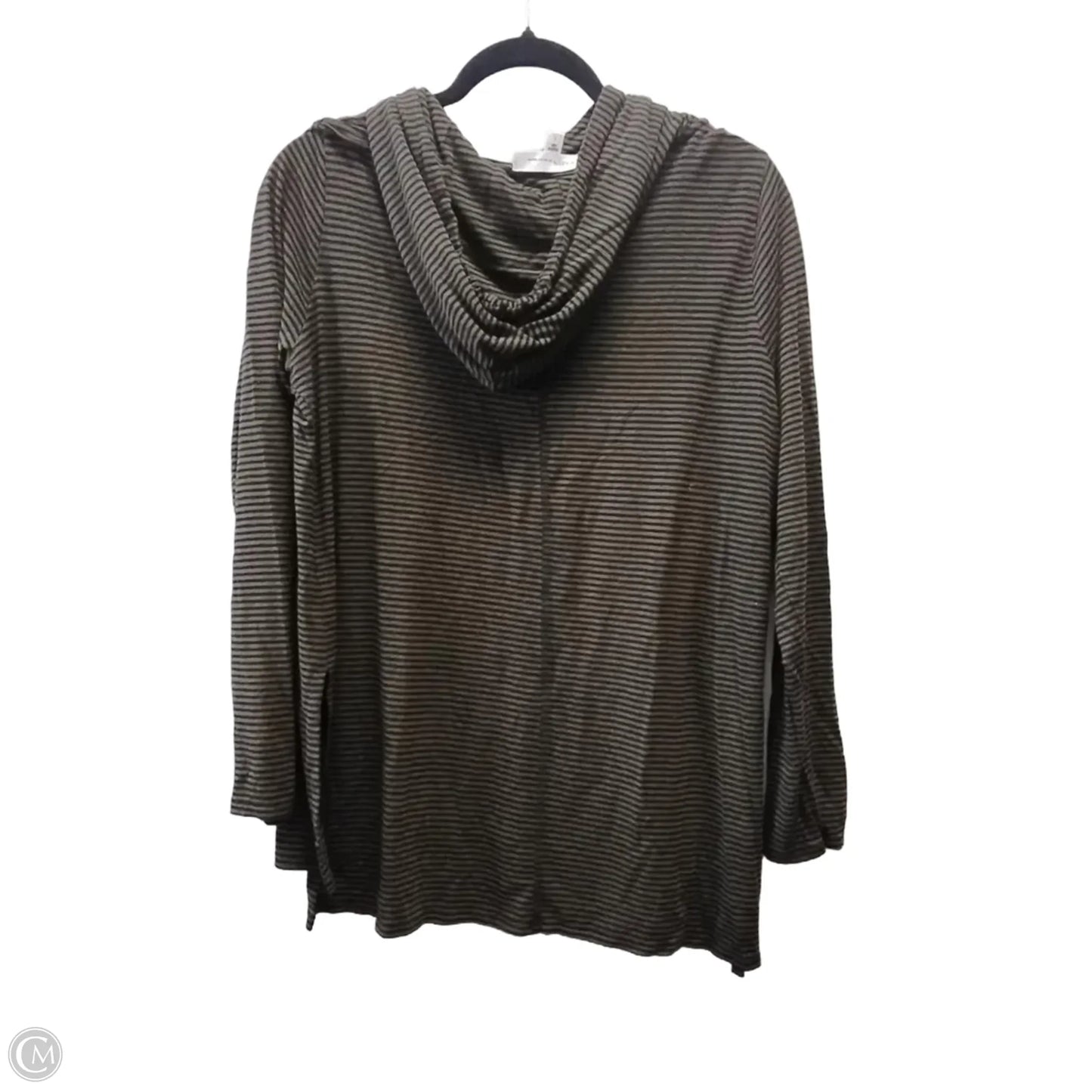 Top Long Sleeve By Karen Kane In Striped Pattern, Size: L