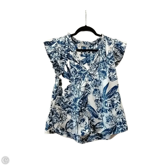Top Short Sleeve By Abercrombie And Fitch In Floral Print, Size: M
