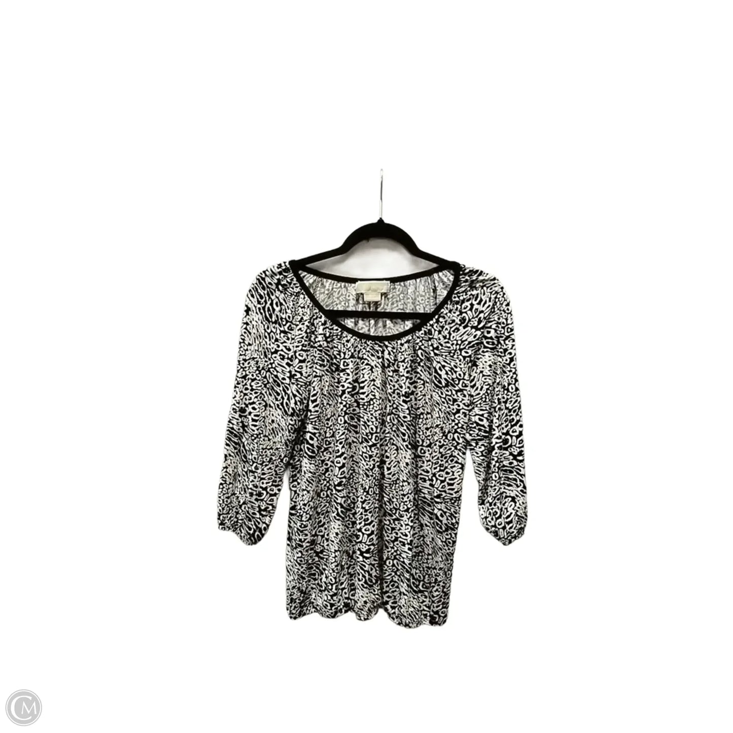Top 3/4 Sleeve By Michael By Michael Kors In Geometric Pattern, Size: Sp