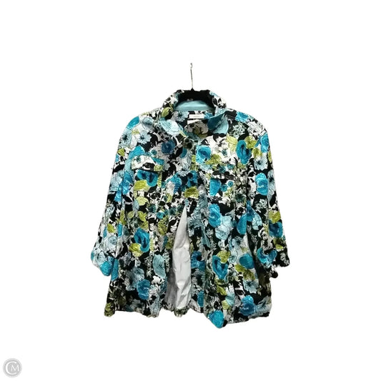 Jacket Other By Cj Banks In Floral Print, Size: 2x