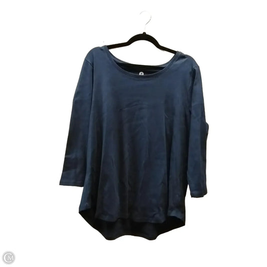 Top Long Sleeve By Ruby Rd In Blue, Size: 2x