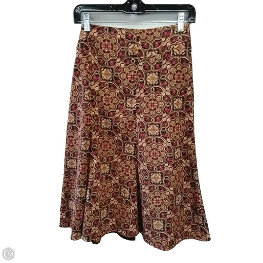 Skirt Midi By Kim Rogers In Geometric Pattern, Size: 6p