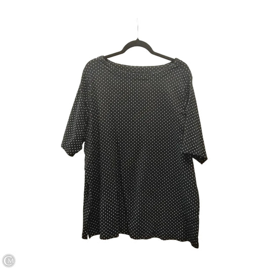 Top Short Sleeve By Cj Banks In Polkadot Pattern, Size: 3