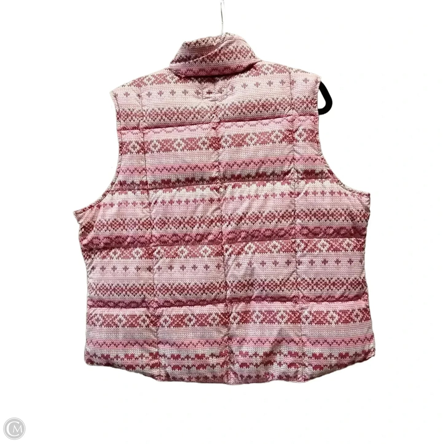Vest Puffer & Quilted By Lands End In Pink, Size: Xl