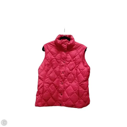Vest Puffer & Quilted By Lands End In Red, Size: L