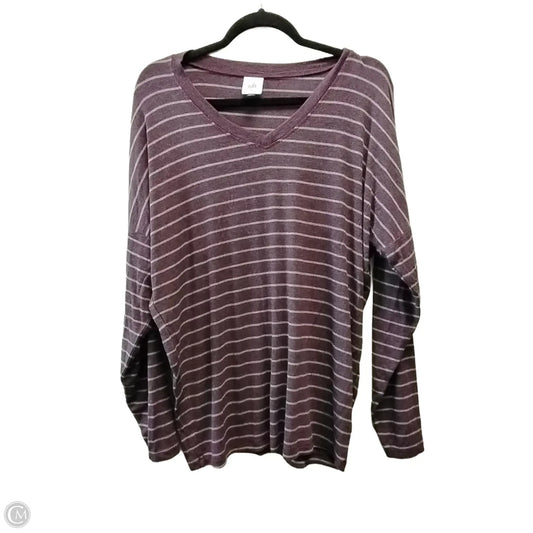 Top Long Sleeve By Cabi In Striped Pattern, Size: M