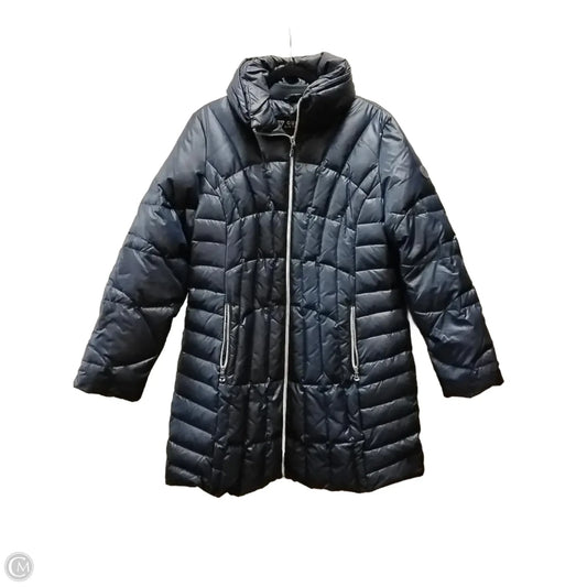 Coat Puffer & Quilted By Guess In Blue, Size: Xl