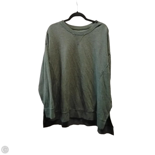 Sweatshirt Crewneck By Terra & Sky In Green, Size: 2x