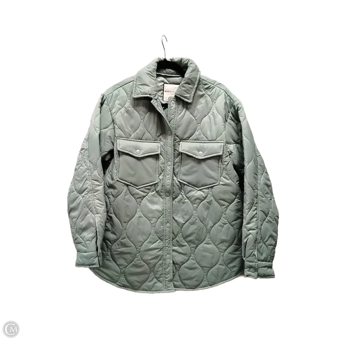 Jacket Puffer & Quilted By Bagatelle In Green, Size: S