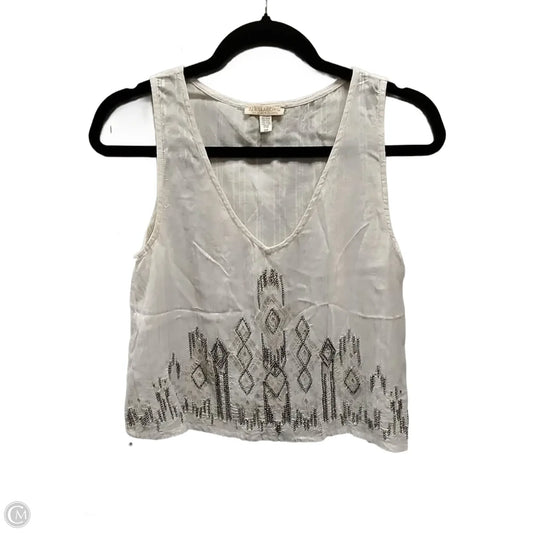 Tank Top By Billabong In White, Size: S