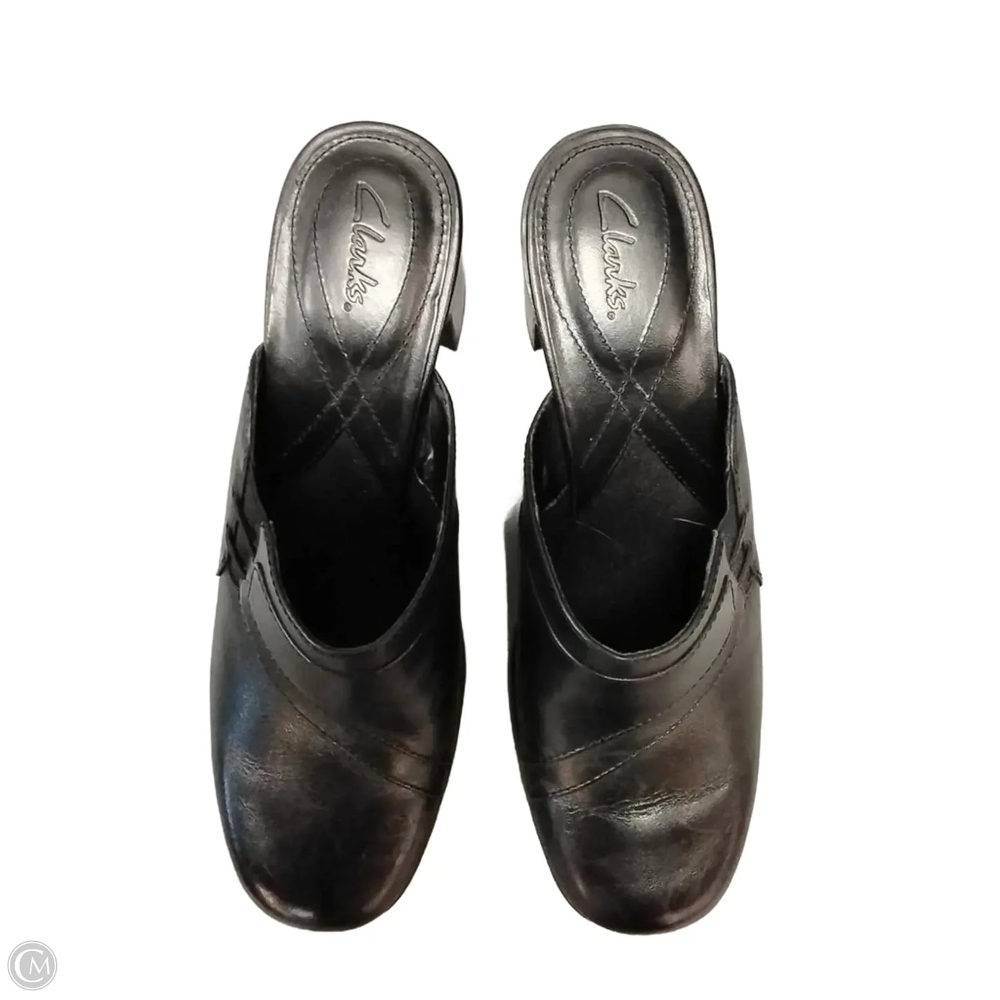 Shoes Heels Block By Clarks In Black, Size: 8