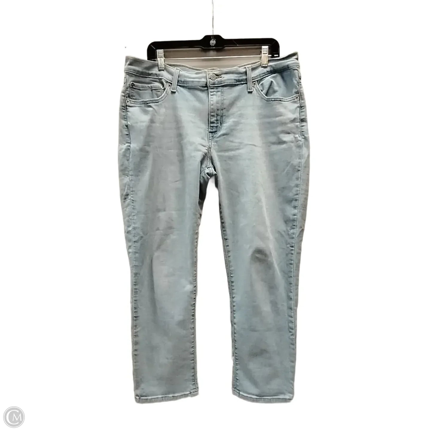 Jeans Boyfriend By Levis In Blue Denim, Size: 14