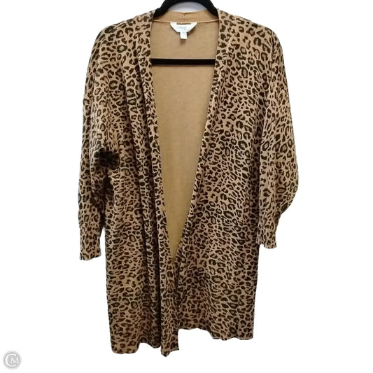 Cardigan By Terra & Sky In Animal Print, Size: 1x