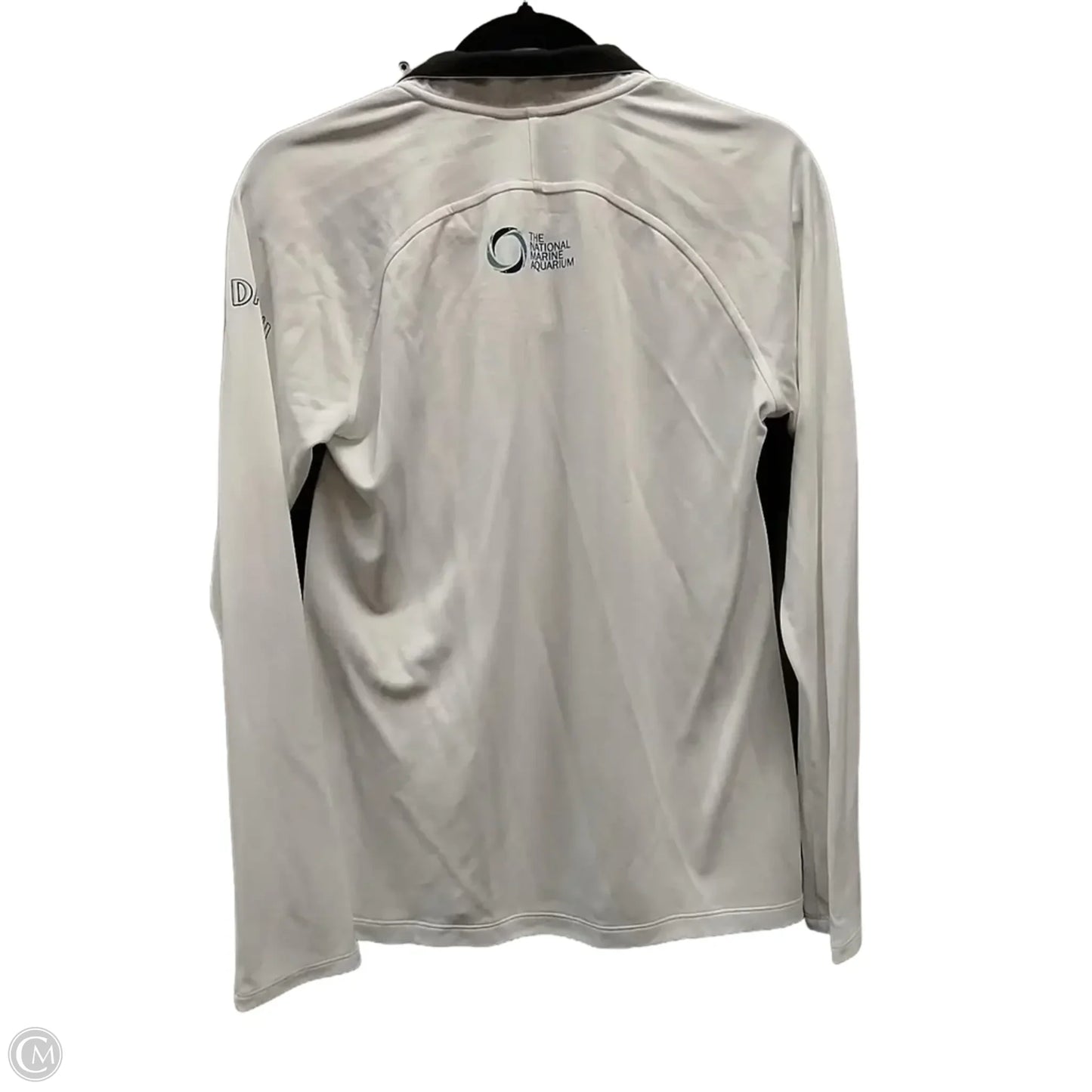 Athletic Jacket By Adidas In White, Size: M