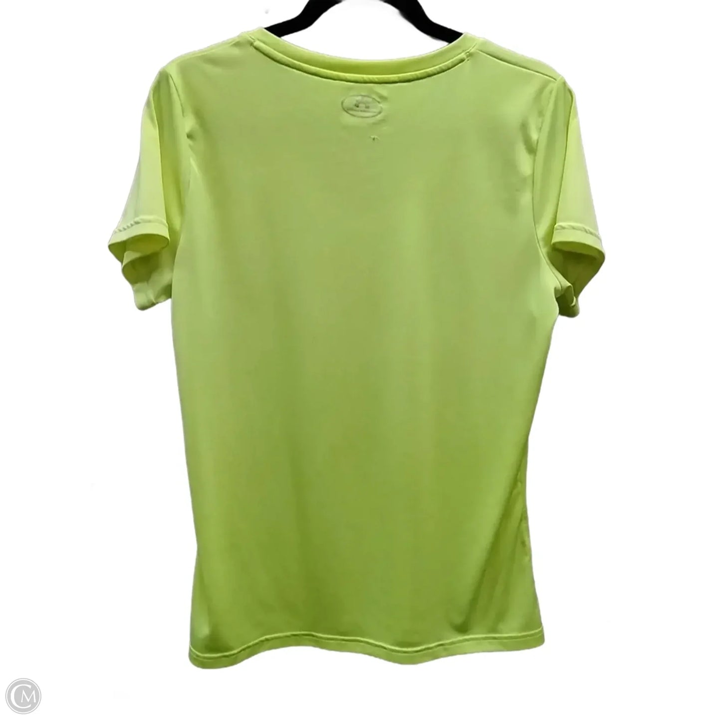 Athletic Top Short Sleeve By Under Armour In Yellow, Size: L